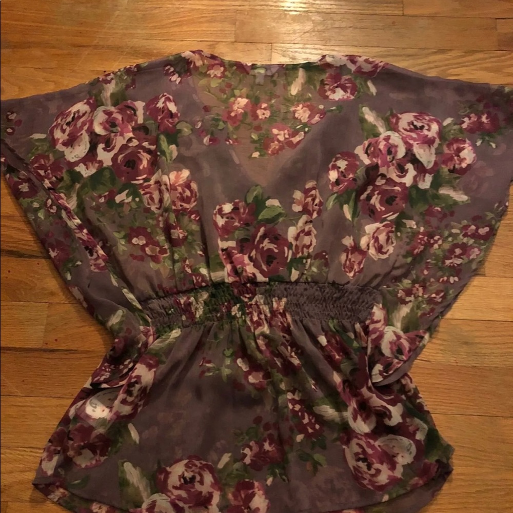Flowy floral shirt